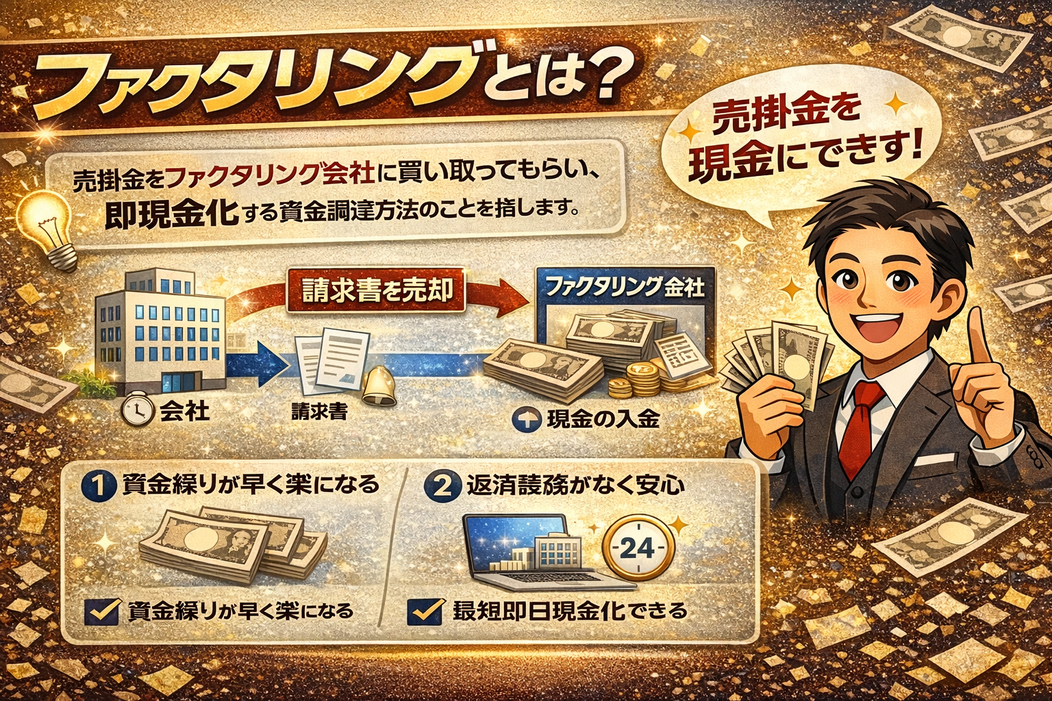 会社整理前にファクタリングで売掛金を回収・現金化するメリットと注意点